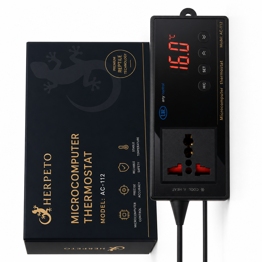 HERPETO Reptile Thermostat Controller for Ceramic Heat Emitters & Heat Lamps