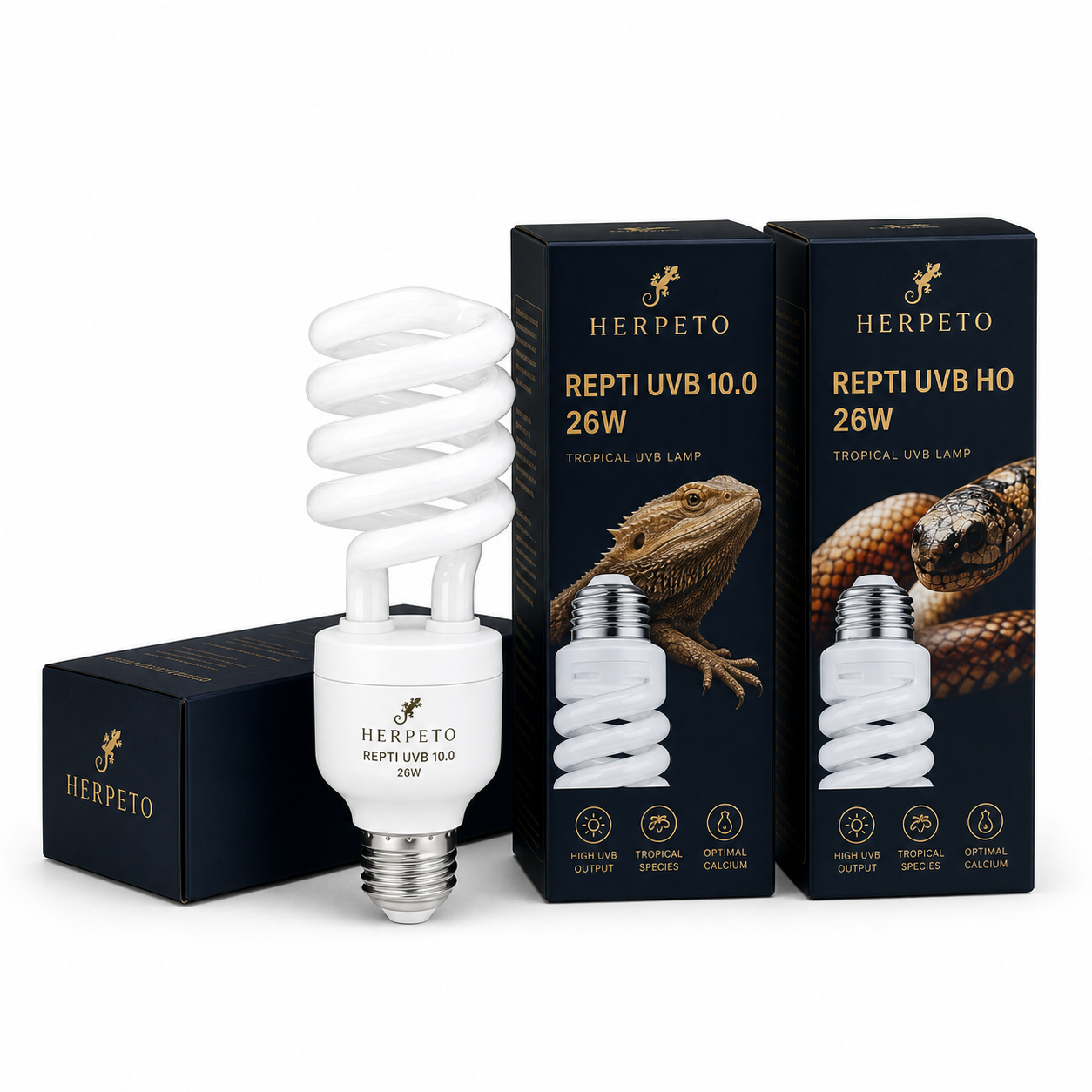 HERPETO UVB Spiral Bulb | Reptile Lighting