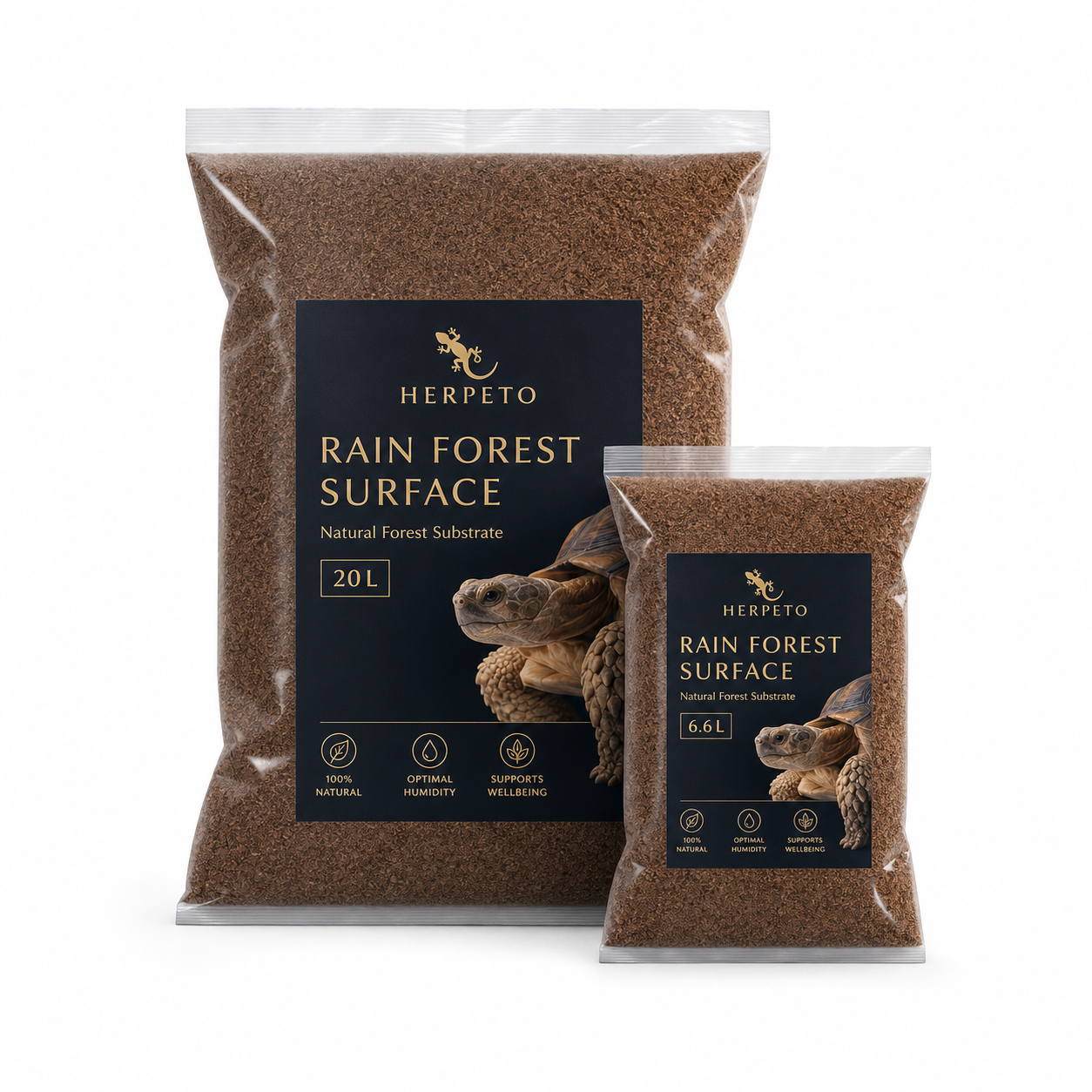 HERPETO Rain Forest Surface Reptile Substrate for Tropical Terrariums