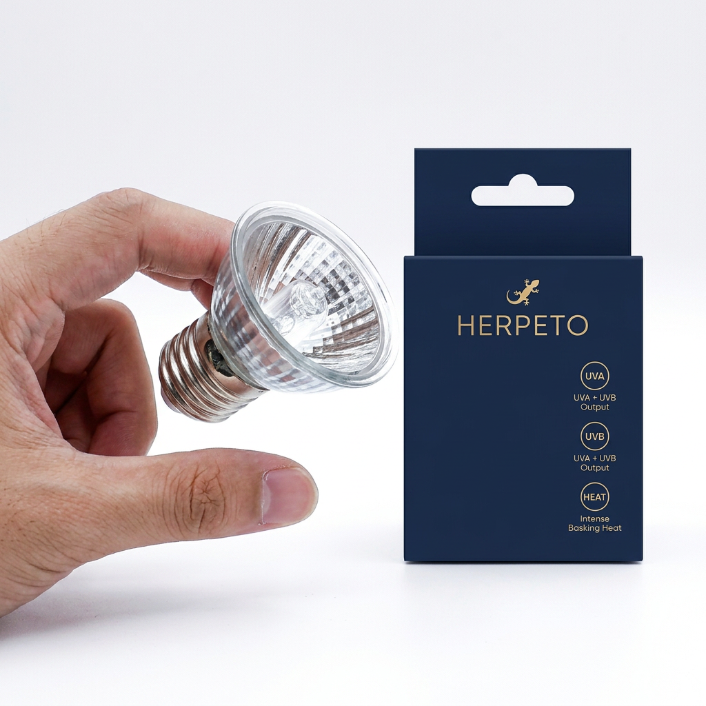 HERPETO Premium Halogen Lamp | UVA+UVB Basking Bulb
