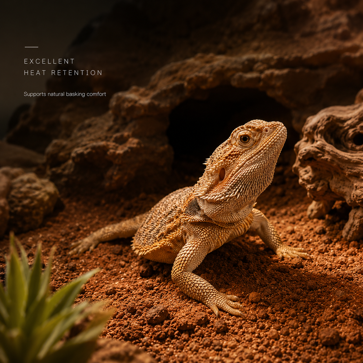 HERPETO Desert Bedding Reptile Substrate - Premium Natural Sand for Bearded Dragon, Leopard Gecko, Lizard Habitat