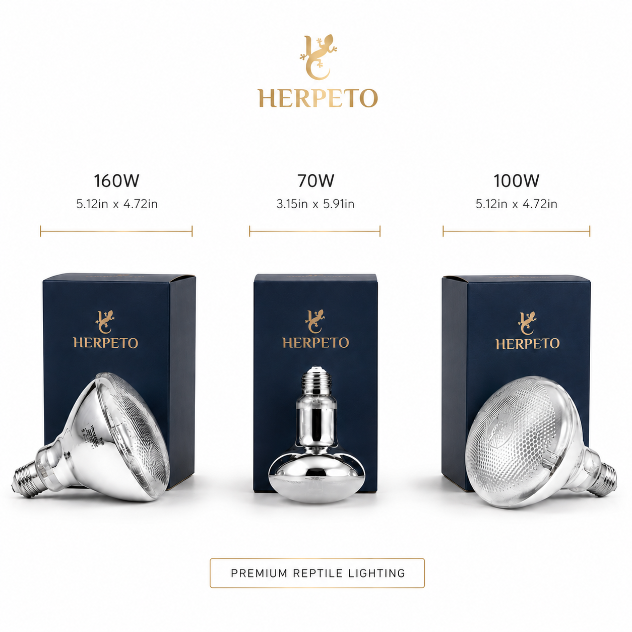 HERPETO Halogen Heat Lamp | UVA UVB Basking Bulb