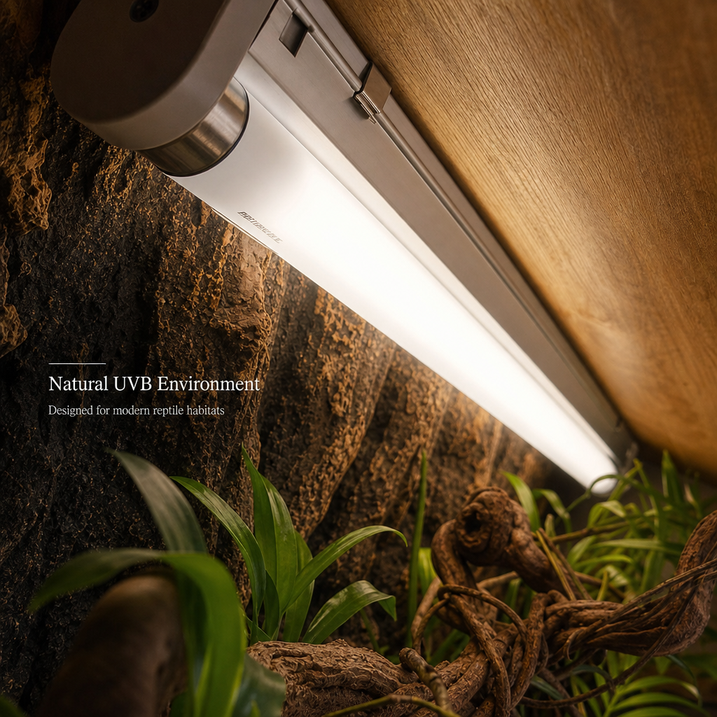 HERPETO Premium ReptiUV T8 UVB Lighting for Reptile Terrariums