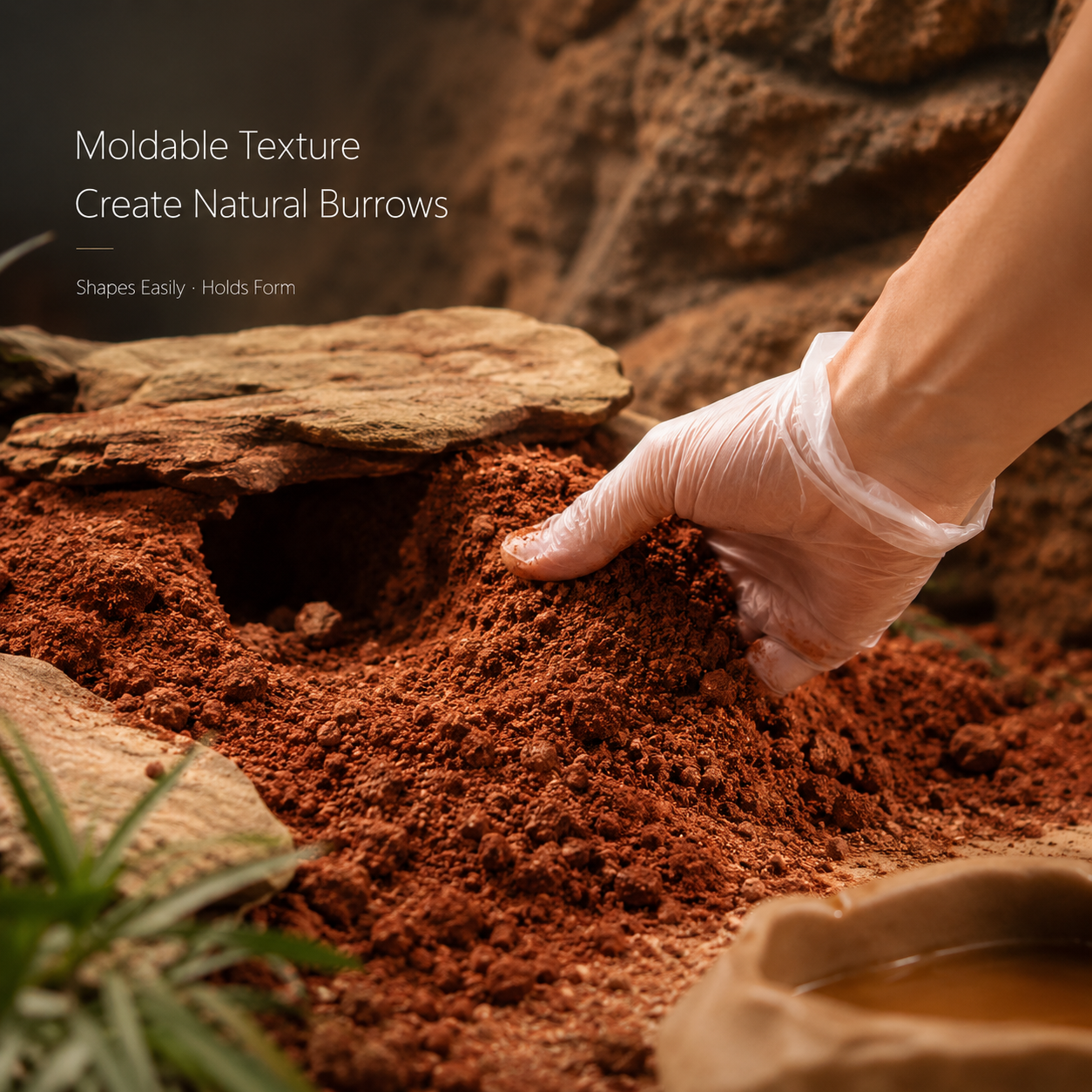 HERPETO Desert Bedding Reptile Substrate - Premium Natural Sand for Bearded Dragon, Leopard Gecko, Lizard Habitat