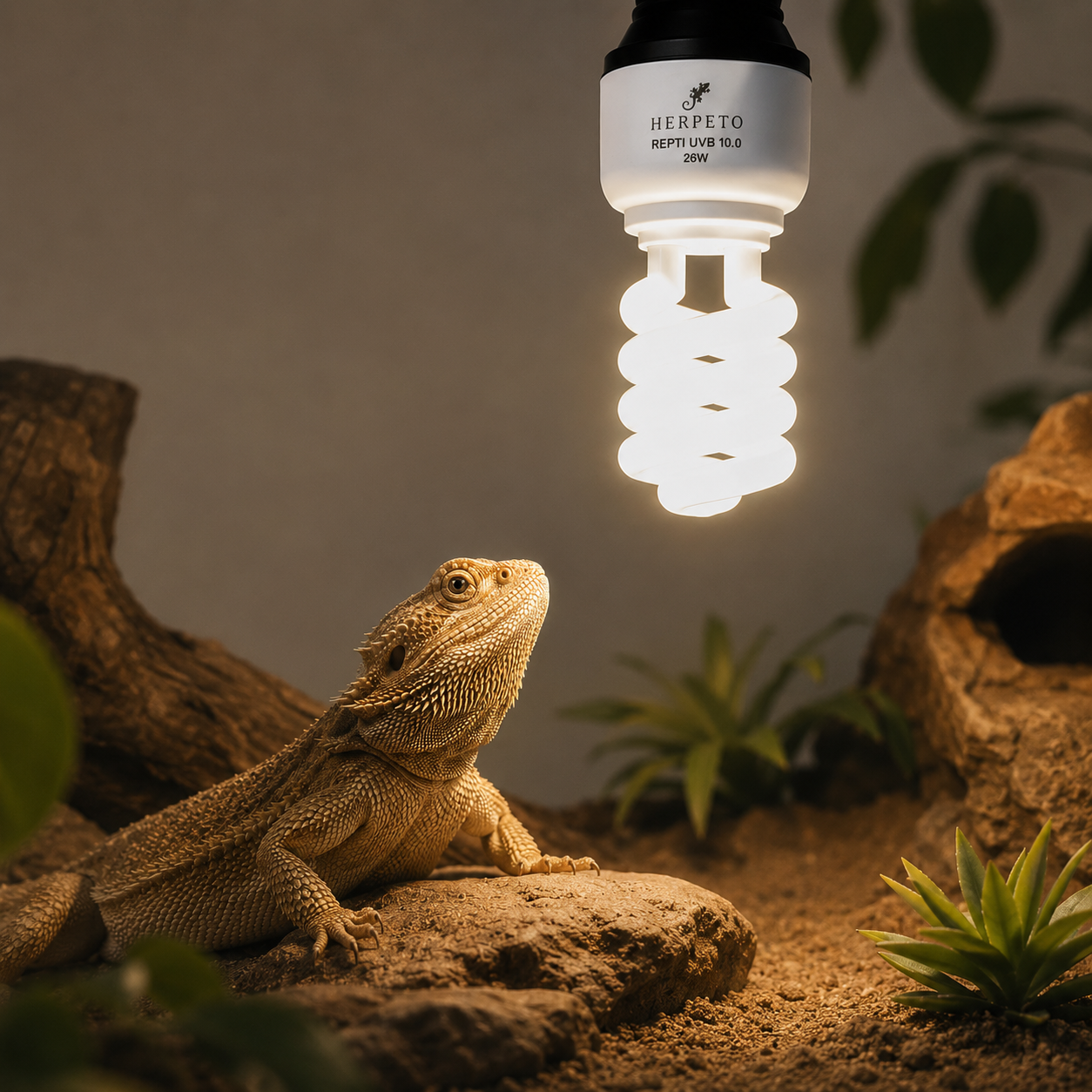 HERPETO UVB Spiral Bulb | Reptile Lighting