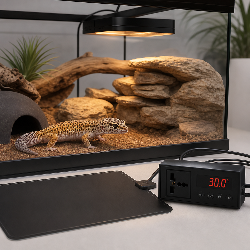 HERPETO Reptile Thermostat Controller for Ceramic Heat Emitters & Heat Lamps
