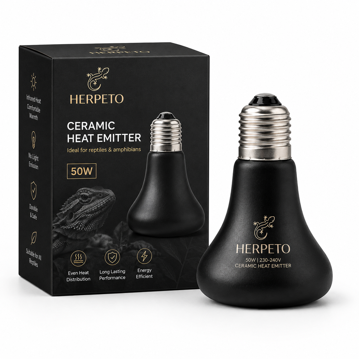 HERPETO Ceramic Heat Emitter | Reptile Heating