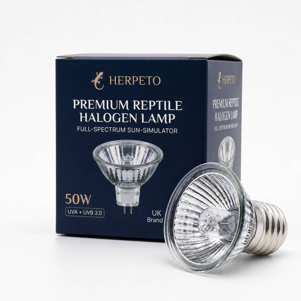 HERPETO Premium Halogen Lamp | UVA+UVB Basking Bulb