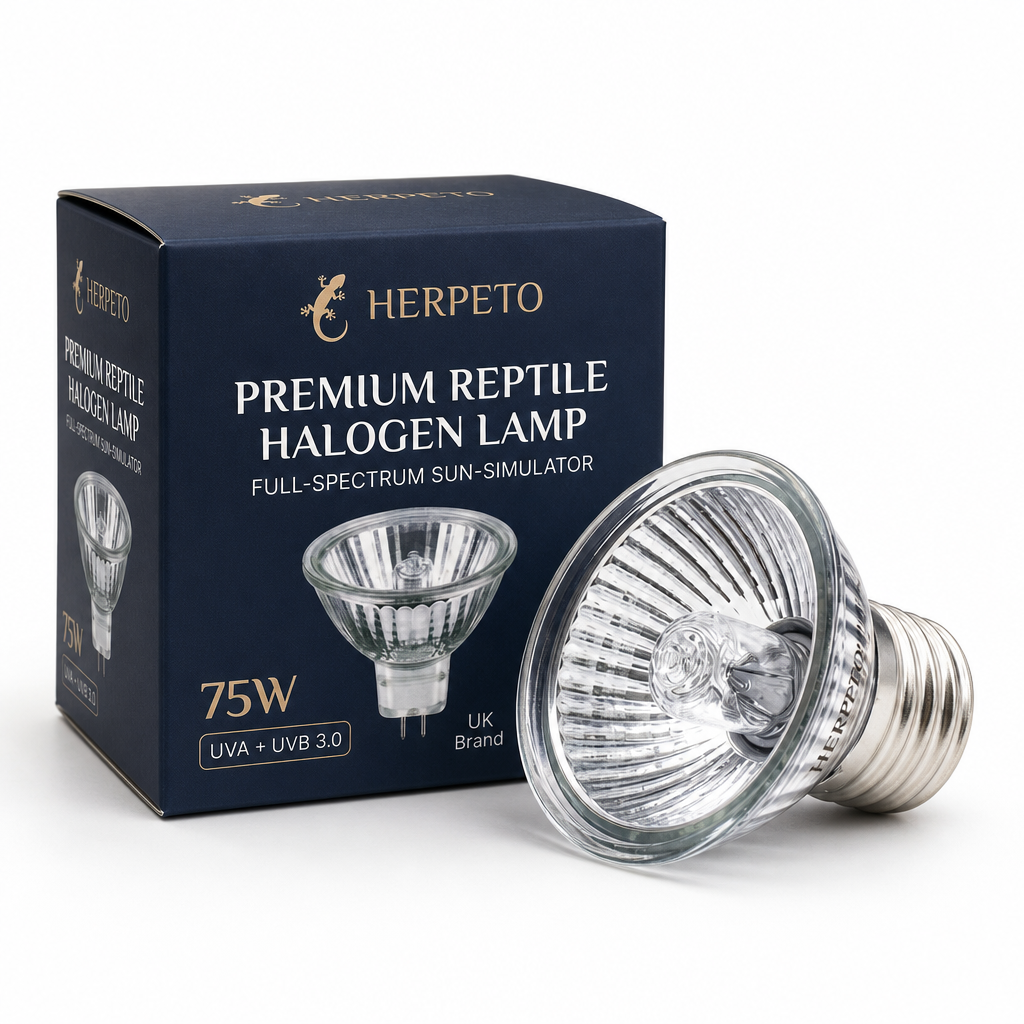 HERPETO Premium Halogen Lamp | UVA+UVB Basking Bulb