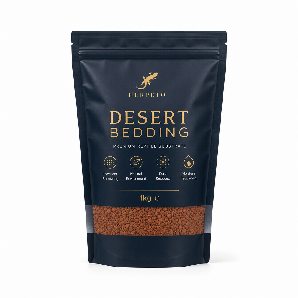 HERPETO Desert Bedding Reptile Substrate - Premium Natural Sand for Bearded Dragon, Leopard Gecko, Lizard Habitat