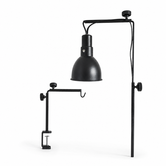 HERPETO Adjustable Reptile Lamp Stand for Heat & UVB Lighting